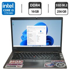 Ноутбук Б-класс Lenovo ThinkPad L13 Gen 2 / 13.3" (1920x1080) IPS / Intel Core i5-1145G7 (4 (8) ядра по 4.4 GHz) / 16 GB DDR4 / 256 GB SSD M.2 / Intel Iris Xe Graphics / WebCam / Windows 11 Pro