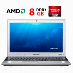 Ноутбук Б-клас Samsung RV513 / 15.6" (1366x768) TN / AMD E-450 (2 ядра по 1.65 GHz) / 8 GB DDR3 / 120 GB SSD / AMD Radeon 7400M 512MB