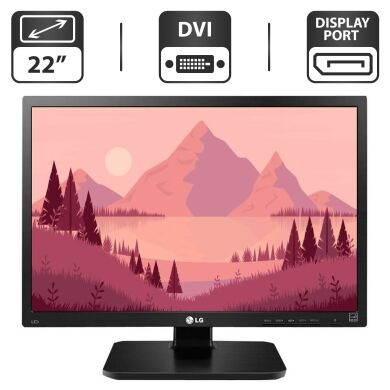 Монитор LG 22MB65PY / 22" (1680x1050) TN / USB, VGA, DVI, DisplayPort / VESA 100x100 Монитор LG 22MB65PY / 22" (1680x1050) TN / USB, VGA, DVI, DisplayPort / VESA 100x100