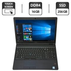 Ноутбук Dell Latitude 5580 / 15.6" (1920x1080) IPS Touch / Intel Core i5-6300U (2 (4) ядра по 2.4 - 3.0 GHz) / 16 GB DDR4 / 256 GB SSD / Intel HD Graphics 520 / WebCam / Windows 10 Pro