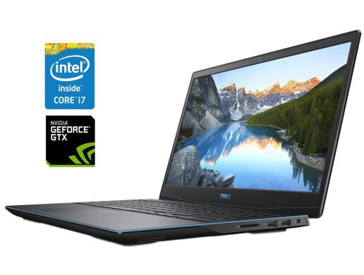 Игровой ноутбук Б-класс Dell G3 3590 / 15.6" (1920x1080) IPS / Intel Core i7-9750H (6 (12) ядер по 2.6 - 4.5 GHz) / 16 GB DDR4 / 512 GB SSD NVMe / nVidia GeForce GTX 1660 Ti Max-Q, 6 GB GDDR6, 192-bit / WebCam