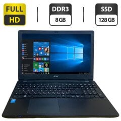 Ноутбук Acer Extensa 2510 / 15.6" (1920x1080) TN / Intel Core i5-4210U (2 (4) ядра по 1.7 - 2.7 GHz) / 8 GB DDR3 / 128 GB SSD / Intel HD Graphics 4400 / WebCam / VGA