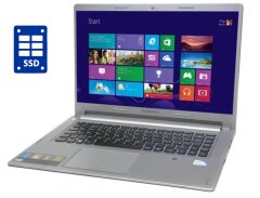 Ноутбук Б-клас Lenovo IdeaPad S400 / 14" (1366x768) TN Touch / Intel Core i3-3217U (2 (4) ядра по 1.8 GHz) / 8 GB DDR3 / 128 GB SSD / Intel HD Graphics 4000 / WebCam / Win 10 Pro