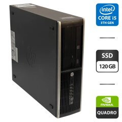 Компьютер HP Compaq Elite 8300 SFF / Intel Core i5-3470 (4 ядра по 3.2 - 3.6 GHz) / 8 GB DDR3 / 120 GB SSD / nVidia NVS 310, 512 MB GDDR3, 64-bit + Новые клавиатура и мышка