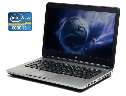 Ноутбук Б-класс HP ProBook 640 G1 / 14" (1366x768) TN / Intel Core i5-4310M (2 (4) ядра по 2.7 - 3.4 GHz) / 8 GB DDR3 / 500 GB HDD / Intel HD Graphic 4600 / WebCam / DVD-RW + беспроводные наушники Ноутбук Б-класс HP ProBook 640 G1 / 14" (1366x768) TN / Intel Core i5-4310M (2 (4) ядра по 2.7 - 3.4 GHz) / 8 GB DDR3 / 500 GB HDD / Intel HD Graphic 4600 / WebCam / DVD-RW + беспроводные наушники