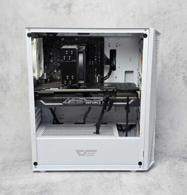 Игровой ПК DarkFlash White Tower / AMD Ryzen 5 7500F (6 (12) ядер по 3.7 - 5.0 GHz) / 32 GB DDR5 / 1000 GB SSD M.2  / nVidia GeForce RTX 4060, 8 GB GDDR6, 128-bit / 850W
