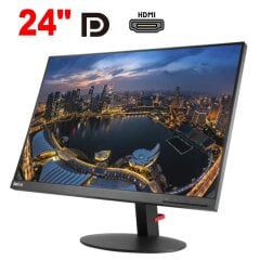 Монітор Lenovo ThinkVision T24D-10 / 24" (1920x1200) IPS / 1x HDMI, 1x DP, 1x VGA, 1x USB 3.0, 2x USB 2.0, 1x USB Type-B