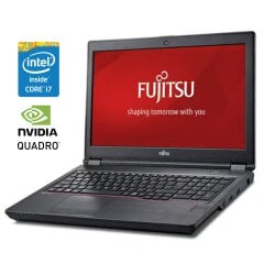 Мобільна робоча станція Б-клас Fujitsu Celsius H780 / 15.6" (1920x1080) IPS / Intel Core i7-8750H (6 (12) ядер по 2.2 - 4.1 GHz) / 32 GB DDR4 / 512 GB SSD / nVidia Quadro P2000, 4 GB GDDR5, 128-bit / WebCam / Win 10 Pro