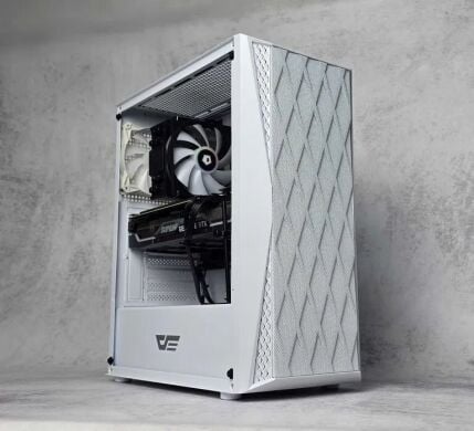Игровой ПК DarkFlash White Tower / AMD Ryzen 5 7500F (6 (12) ядер по 3.7 - 5.0 GHz) / 32 GB DDR5 / 1000 GB SSD M.2  / nVidia GeForce RTX 4060, 8 GB GDDR6, 128-bit / 850W