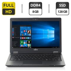 Нетбук Б-класс Fujitsu LifeBook U727 / 12.5" (1920x1080) IPS / Intel Core i5-7200U (2 (4) ядра по 2.5 - 3.1 GHz) / 8 GB DDR4 / 128 GB SSD / Intel HD Graphics 620 / WebCam / DisplayPort