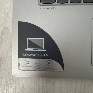 Ноутбук-трансформер Б-класс Lenovo Flex 5-1570 / 15.6" (1920x1080) IPS Touch / Intel Core i5-8250U (4 (8) ядра по 1.6 - 3.4 GHz) / 8 GB DDR4 / 256 GB SSD NVMe / nVidia GeForce MX130, 2 GB GDDR5, 64-bit / WebCam