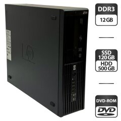 Робоча станція HP Z200 Workstation SFF / Intel Core i5-660 (2 (4) ядра по 3.3 - 3.6 GHz) / 12 GB DDR3 / 120 GB SSD + 500 GB HDD / Intel HD Graphics / DVD-ROM Робоча станція HP Z200 Workstation SFF / Intel Core i5-660 (2 (4) ядра по 3.3 - 3.6 GHz) / 12 GB DDR3 / 120 GB SSD + 500 GB HDD / Intel HD Graphics / DVD-ROM