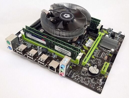 Комплект: Материнская плата Envinda X79G v1.51 + Intel Xeon E5-2650 v2 (8 (16) ядер по 2.6 - 3.4 GHz) / 64 GB DDR3 + Кулер ID-Cooling DK-01