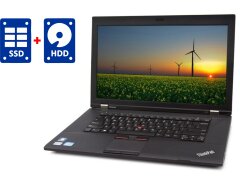 Ноутбук Lenovo ThinkPad L530 / 15" (1366x768) TN / Intel Core i3-2370M (2 (4) ядра по 2.4 GHz) / 8 GB DDR3 / 120 GB SSD + 500 GB HDD / Intel HD Graphics 3000 / WebCam / Win 10 Pro