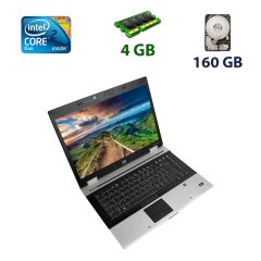 HP EliteBook 8530p / 15.4" (1280x800) WXGA TN / Intel Core 2 Duo P8600 (2 ядра по 2.4 GHz) / 4 GB DDR2 / 160 GB HDD / nVidia Quadro FX 770M, 512 MB, 128-bit / DVD-RW