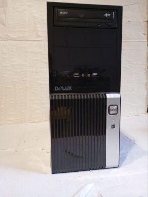 ПК Delux DLC-MV Tower / AMD Phenom II X4 B50 (4 ядра по 3.2 GHz) / 8 GB DDR3 / 500 GB HDD / AMD Radeon HD 5550, 1 GB GDDR3, 128-bit / DVD-RW / 400W