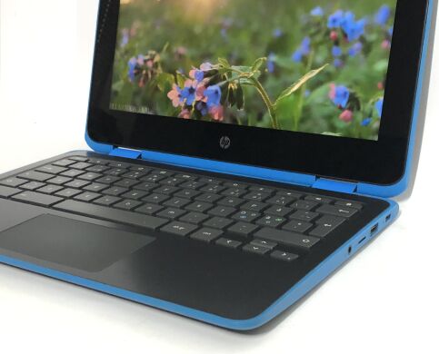 Ультрабук-трансформер HP Chromebook x360 11 G2 EE / 11.6" (1366x768) IPS Touch / Intel Celeron N4100 (4 ядра по 1.1 - 2.4 GHz) / 8 GB DDR4 / 64 GB eMMC / Intel UHD Graphics 600 / WebCam / ChromeOS