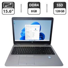 Ноутбук HP ProBook 650 G2 / 15.6" (1366x768) TN / Intel Core i5-6200U (2 (4) ядра по 2.3 - 2.8 GHz) / 8 GB DDR4 / 128 GB SSD / Intel HD Graphics 520 / WebCam / DVD-ROM