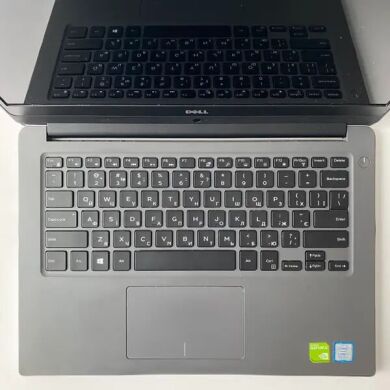 Ігровий ноутбук Б-клас Dell Inspiron 7472 / 14" (1920x1080) IPS / Intel Core i7-8550U (4 (8) ядра по 1.8 - 4.0 GHz) / 16 GB DDR4 / 512 GB SSD / nVidia GeForce MX150, 4 GB GDDR5, 64-bit / WebCam + Бездротова мишка Ігровий ноутбук Б-клас Dell Inspiron 7472 / 14" (1920x1080) IPS / Intel Core i7-8550U (4 (8) ядра по 1.8 - 4.0 GHz) / 16 GB DDR4 / 512 GB SSD / nVidia GeForce MX150, 4 GB GDDR5, 64-bit / WebCam + Бездротова мишка