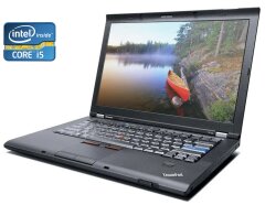 Ноутбук А-клас Lenovo ThinkPad T410 / 14" (1440x900) TN / Intel Core i5-520M (2 (4) ядра по 2.4 - 2.93 GHz) / 4 GB DDR3 / 160 GB SSD / Intel HD Graphics / WebCam / DVD-RW
