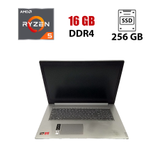 Ультрабук Б-клас Lenovo IdeaPad L340-17API / 17.3" (1600x900) TN / AMD Ryzen 5 3500U (4 (8) ядра по 2.1 - 3.7 GHz) / 16 GB DDR4 / 256 GB SSD / AMD Radeon Vega 8 Graphics / WebCam / Win 10 Lic