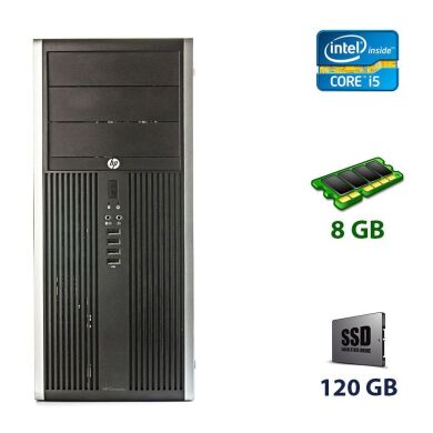 Системный блок HP Compaq 8200 Tower / Intel Core i5-3350P (4 ядра по 3.1 - 3.3 GHz) / 8 GB DDR3 / 120 GB SSD