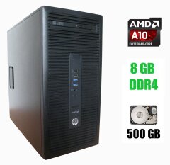 Компьютер HP EliteDesk 705 G3 Tower / AMD A10-9700 (4 ядра по 3.5 – 3.8 GHz) / 8 GB DDR4 / 500 GB HDD