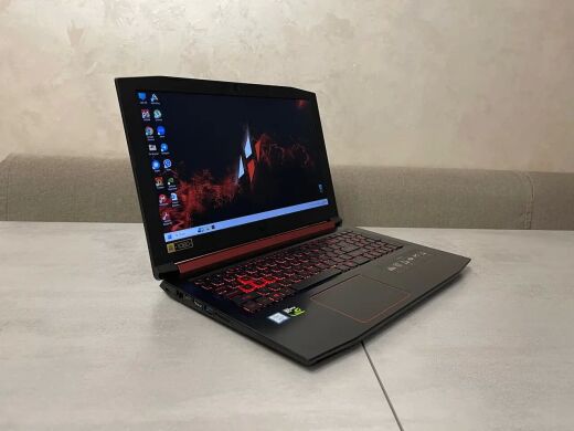 Игровой ноутбук Acer Nitro 5 AN515-53 / 15.6" (1920x1080) IPS / Intel Core i5-8300H (4 (8) ядра по 2.3 - 4.0 GHz) / 16 GB DDR4 / 256 GB SSD M.2 + 1000 GB HDD / nVidia GeForce GTX 1050 Ti, 4 GB GDDR5, 128-bit / WebCam / HDMI