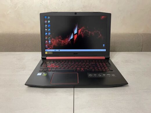 Игровой ноутбук Acer Nitro 5 AN515-53 / 15.6" (1920x1080) IPS / Intel Core i5-8300H (4 (8) ядра по 2.3 - 4.0 GHz) / 16 GB DDR4 / 256 GB SSD M.2 + 1000 GB HDD / nVidia GeForce GTX 1050 Ti, 4 GB GDDR5, 128-bit / WebCam / HDMI