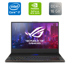 Игровой ноутбук Asus ROG Zephyrus GX701G / 17.3" (1920x1080) IPS / Intel Core i7-9750H (6 (12) ядер по 2.6 - 4.5 GHz) / 16 GB DDR4 / 1000 GB SSD / nVidia GeForce RTX 2070, 8 GB GDDR6, 256-bit / HDMI / Windows 10