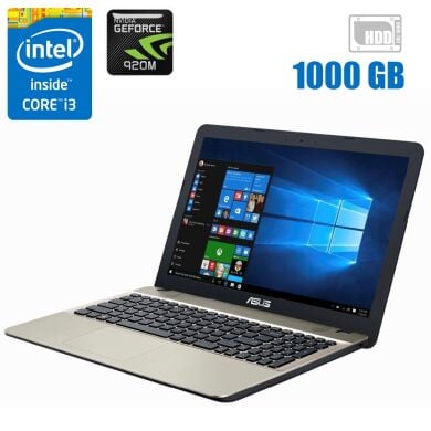 Ігровий ноутбук Asus X541U / 15.6" (1920x1080) TN / Intel Core i3-6006U (2 (4) ядра по 2.0 GHz) / 8 GB DDR3 / 1000 GB HDD / nVidia GeForce 920M, 2 GB DDR3, 64-bit / WebCam