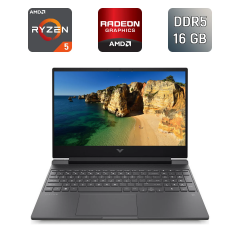 Игровой ноутбук Б-класс HP Victus 15-fb2 / 15.6" (1920x1080) IPS / AMD Ryzen 5 7535HS (6 (12) ядер по 3.3 - 4.55 GHz) / 16 GB DDR5 / 512 GB SSD / AMD Radeon RX 6550M, 4 GB GDDR6, 64-bit / WebCam