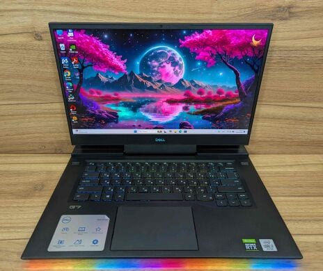 Игровой ноутбук Dell G7 7500 / 15.6" (3840x2160) IPS / Intel Core i7-10750H (6 (12) ядер по 2.6 - 5.0 GHz) / 32 GB DDR4 / 1000 GB SSD / nVidia GeForce RTX 2070, 8 GB GDDR6, 256-bit / WebCam / Windows 11 Игровой ноутбук Dell G7 7500 / 15.6" (3840x2160) IPS / Intel Core i7-10750H (6 (12) ядер по 2.6 - 5.0 GHz) / 32 GB DDR4 / 1000 GB SSD / nVidia GeForce RTX 2070, 8 GB GDDR6, 256-bit / WebCam / Windows 11