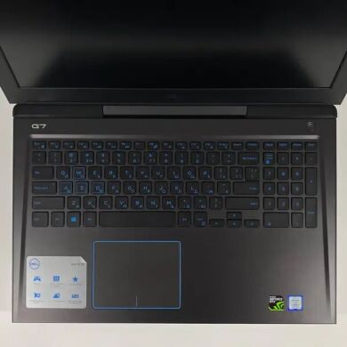 Ігровий ноутбук Dell G7 7588 / 15.6" (1920x1080) IPS / Intel Core i7-8750H (6 (12) ядра по 2.2 - 4.1 GHz) / 16 GB DDR4 / 128 GB SSD + 1000 GB HDD / nVidia GeForce GTX 1060 Max-Q, 6 GB GDDR5, 192-bit / WebCam / HDMI