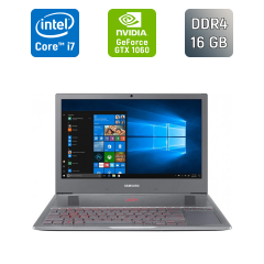 Ігровий ноутбук Samsung NP850XAC / 15.6" (1920x1080) IPS / Intel Core i7-6700HQ (4 (8) ядра по 2.6 - 3.5 GHz) / 16 GB DDR4 / 512 GB SSD / nVidia GeForce GTX 1060, 6 GB GDDR5, 192-bit / WebCam / HDMI