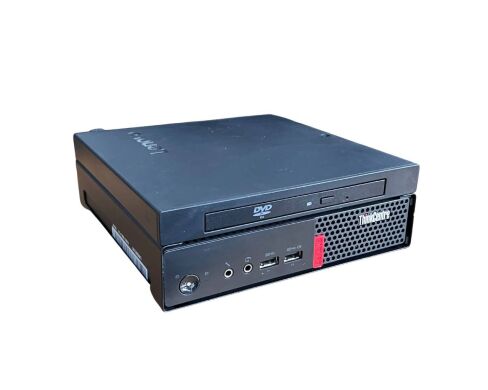 Комп'ютер Lenovo ThinkCentre M910Q USFF / Intel Core i5-6500T (4 ядра по 2.5 - 3.1 GHz) / 8 GB DDR4 / 256 GB SSD / Intel HD Graphics 530 / DVD-ROM 