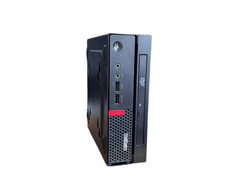 Комп'ютер Lenovo ThinkCentre M910Q USFF / Intel Core i5-6500T (4 ядра по 2.5 - 3.1 GHz) / 8 GB DDR4 / 256 GB SSD / Intel HD Graphics 530 / DVD-ROM 