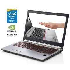 Мобильная рабочая станция Б-класс Fujitsu Celsius H730 / 15.6" (1920x1080) IPS / Intel Core i7-4600M (2 (4) ядра по 2.9 - 3.6 GHz) / 16 GB DDR3 / 256 GB SSD / nVidia Quadro K1100M, 2 GB GDDR5, 128-bit / WebCam / Win 10 Pro