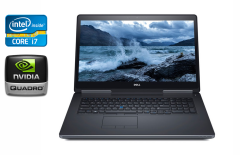 Мобильная рабочая станция Dell Precision 7720 / 17.3" (1920x1080) IPS / Intel Core i7-7820HQ (4 (8) ядра по 2.9 - 3.9 GHz) / 16 GB DDR4 / 512 GB SSD / nVidia Quadro M1200, 4 GB GDDR5, 128-bit / WebCam / Windows 10