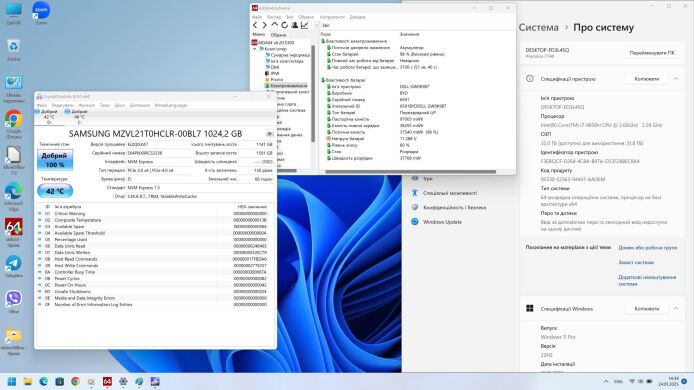 Мобільна робоча станція Dell Precision 7740 / 17.3" (3840x2160) IPS / Intel Core i7-9850H (6 (12) ядер по 2.6 - 4.6 GHz) / 32 GB DDR4 / 256 GB SSD + 1000 GB SSD / AMD Radeon Pro WX 7130, 8 GB GDDR5, 256-bit / WebCam / Win 11 Pro 