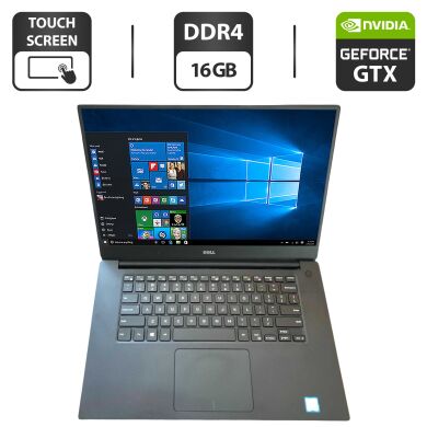 Мобільна робоча станція Dell XPS 15 9570 / 15.6" (3840x2160) IPS Touch / Intel Core i9-8950HK (6 (12) ядер по 2.9 - 4.8 GHz) / 16 GB DDR4 / 256 GB SSD / nVidia GeForce GTX 1050 Ti, 4 GB GDDR5, 128-bit / WebCam