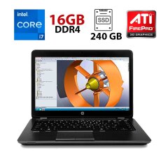 Мобильная рабочая станция HP ZBook 14 / 14" (1600x900) TN / Intel Core i7-5600U (2 (4) ядра по 2.6 - 3.2 GHz) / 16 GB DDR3 / 240 GB SSD / AMD FirePro M4150, 1 GB GDDR5, 128-bit / WebCam