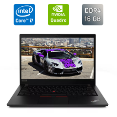 Мобільна робоча станція Lenovo ThinkPad P43s / 14" (1920x1080) IPS / Intel Core i7-8665U (4 (8) ядра по 1.9 - 4.8 GHz) / 16 GB DDR4 / 480 GB SSD / nVidia Quadro P520, 2 GB GDDR5, 64-bit / WebCam / Windows 10