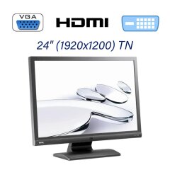 Монитор Б класс Benq G2400W / 24" (1920x1200) TN / 1x VGA, 1x DVI, 1x HDMI / Встроенные колонки 2x 1W