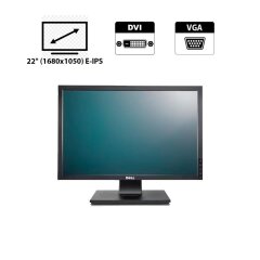 Монітор Dell 2209WA / 22" (1680x1050) E-IPS / 1x DVI-D, 1x VGA, 1x USB Hub