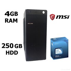 MSI MiniTower / Intel® Pentium® G2030 (2 ядра по 3.00 GHz) / 4 GB DDR3 / 250 GB HDD / Блок питания 400 Ватт