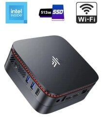 Неттоп NiPoGi AK1PLUS USFF / Intel N97 (4 ядра по 2.0 - 3.6 GHz) / 8 GB DDR4 / 512 GB SSD / Intel UHD Graphics / HDMI / Wi-Fi + Блок живлення