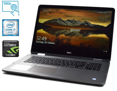 Ноутбук-трансформер Б-клас Dell Inspiron 17-7778 / 17.3" (1920x1080) IPS Touch / Intel Core i7-6500U (2 (4) ядра по 2.5 - 3.1 GHz) / 8 GB DDR4 / 480 GB SSD / nVidia GeForce 940MX, 2 GB GDDR5, 64-bit / WebCam / HDMI / Windows 10 ліцензія