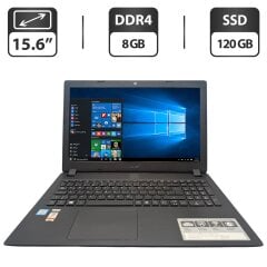 Ноутбук Acer Aspire A315-51 / 15.6" (1366x768) TN / Intel Core i3-6006U (2 (4) ядра по 2.0 GHz) / 8 GB DDR4 / 120 GB SSD / Intel HD Graphics 520 / WebCam
