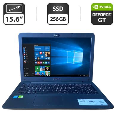 Ноутбук Asus F554L / 15.6" (1366x768) TN / Intel Core i5-4210U (2 (4) ядра по 1.7 - 2.7 GHz) / 12 GB DDR3 / 256 GB SSD / nVidia GeForce GT 820M, 2 GB GDDR3, 64-bit / WebCam / VGA
